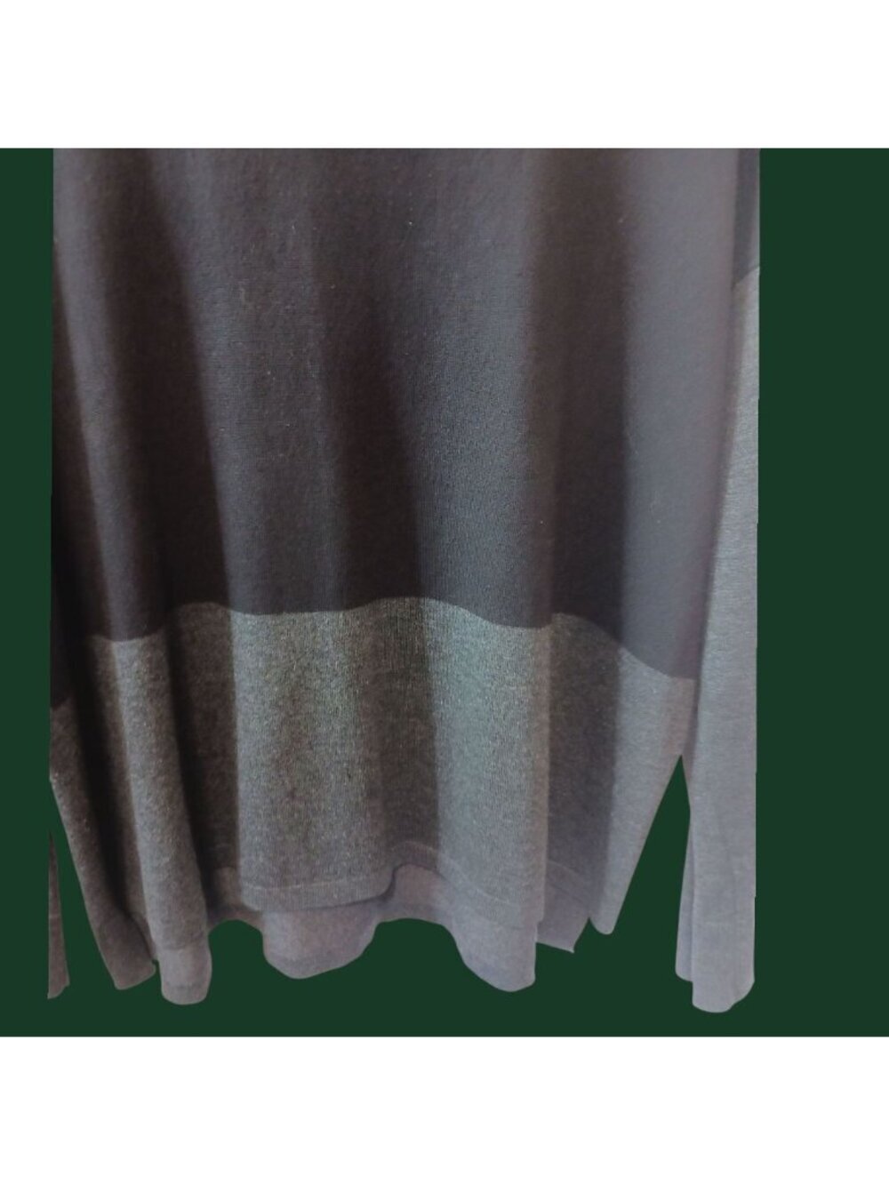 Eileen Fisher Womens Tunic Color Block Crewneck Long Sleeve Gray Xsmall - Picture 6 of 9